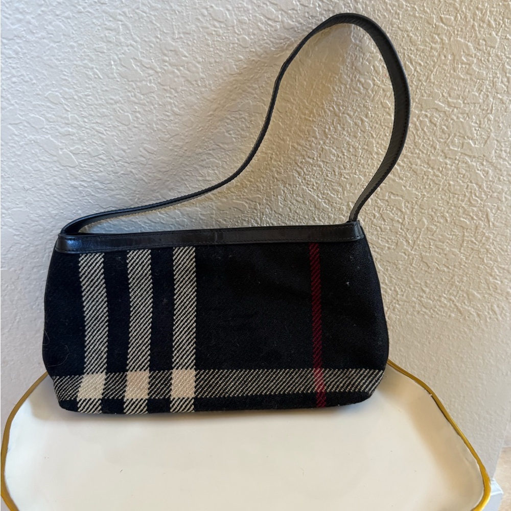 Burberry Black and White Shoulder Bag